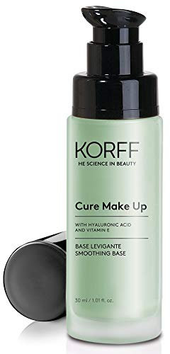 KORFF Grundierung mit Antioxid-Effekt, Make-up-Primer mit Hyaluronsäure, glatte Haut, korrigiert Rötungen, glättet den Teint, verbessert den Halt des Make-ups, 30 ml