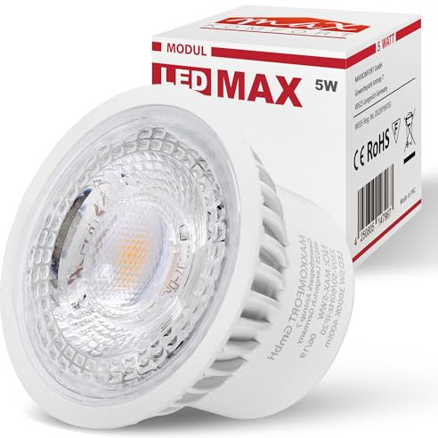 LED Modul MAX 230V 5W flach| für Einbaustrahler GU10/MR16 Ersatz | neutralweiß, Ø 50mm, Einbauramen Leuchtmittel Direktanschluss 230V