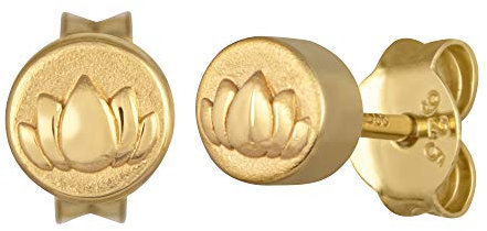 cai Damen Ohrstecker 925/- Sterling Silber 0,5cm vergoldet gelb 274220132