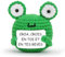 Sprinlot Grenouille Positive en français, Peluche Poupées avec Carte Positive, Mini Motivantes Tricotée Grenouille, Rigolo Créatifs Peluche Cadeaux pour Famille Homme Femme Enfant Couple Collegue