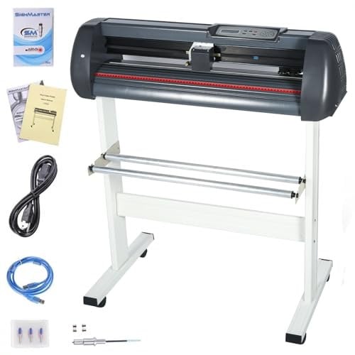 SDKEHUI Vinylschneider 34 Inch Vinyl schneideplotter 870mm Plottermaschine Vinyl Cutter Plotter mit Ständer Cutting Plotter mit Software (870mm)