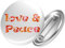 Huuraa Button Love & Peace 70s Liebe Ansteckbutton 25mm mit Friedens Motiv Geschenk Idee für Freunde und Familie