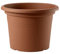 Decorspace Vaso tondo in plastica Cilindro Basic colorato per giardino piante e fiori (Made in Italy) Terracotta 70 cm