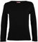 Girls Plain Tops Long Sleeve Basic Stretch Round Neck T-Shirt School Tee Top Black 9-10 Years