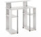 Furinno Jaya Bureau d'ordinateur de Conception Simple, Engineered Wood, Chêne Blanc/Acier Inoxydable, 51,49 (D) x 90,5 (W) x 90,6 (H) cm