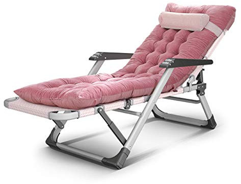 Sonnenliegen, verstellbarer GChair, Zero Gravity-Stühle, verstellbar, mit Kissen, Schlingenstühle, zusammenklappbar für Balkon, Terrasse, Sitzen und Liegen, doppelte Verwendung (B)