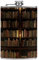 Flachmann mit Trichter, personalisierte Flaschen,Bücher im Bibliotheksregal,Tragbarer kleiner Krug aus Edelstahl für Spirituosen