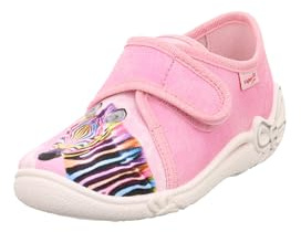 Superfit Mädchen Belinda Hausschuhe, Rosa Weiß 5510, 31 EU Weit