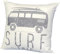 heimtexland ® Dekokissen Surf Camper Outdoor Adventure Geschenk Deko Kissen 40x40 Velour Kissenhülle Typ876 Surf Trip