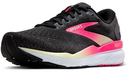 BROOKS 1204071B074 Ghost 16 Donna, Black/Pink/Yellow EU 41