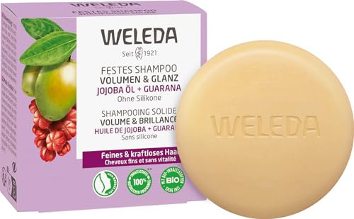 WELEDA - Shampooing solide Volume & Brillance - Donne du volume - Préserve la brillance naturelle - NATRUE - 50g