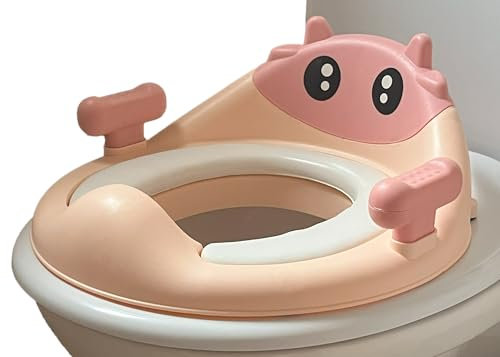 Valtom Toilettensitz Kinder mit kinderfreundlichem Tierdesign, verstellbar und rutschfest mit Sitzkissen, WC Sitz Kinder