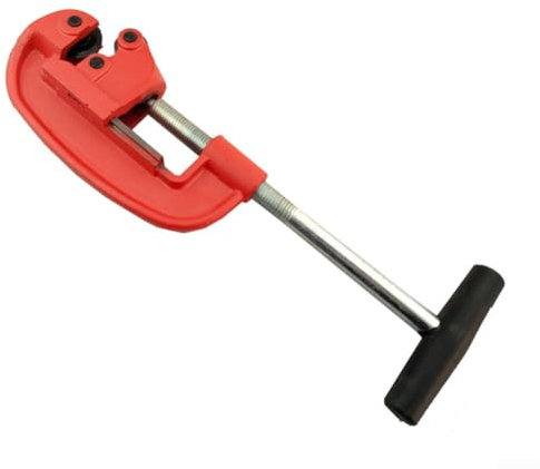 Coupe-tube professionnel de 2,5 à 7,6 cm avec une lame supplémentaire, coupe-tube rigide coupe jusqu'à tuyaux galvanisés et tuyaux en fer, coupe-tube en métal robuste, idéal pour les plombiers ou les