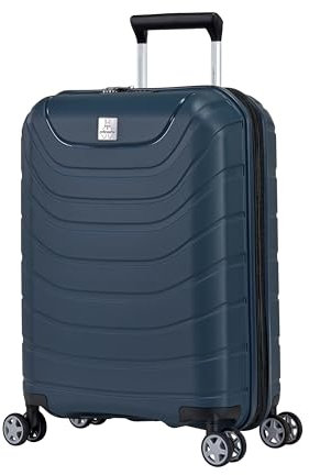 Probeetle by Eminent Handgepäck Voyager XXI Erweiterbar 55cm 42/47L Hartschalenkoffer S Extra Stark Polypropylen 4 Doppelrollen Blau