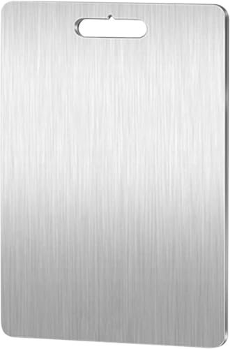 Titan Schneidebrett,2024 New Titanium Cutting Board Multifunktion,Doppelseitiges Lebensmittel Grade Titan Chopping Board, für Sorgen Sie für Den Ursprünglichen Geschmack Der Zutaten