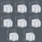 medaheky 8Pcs Broom Holder Wall Mounted Self Adhesive Mop Holder Wall Mount No Drill Broom Clips Brush Hook Broom Bracket Organizer Clip for Bathroom Kitchen Office Garden White