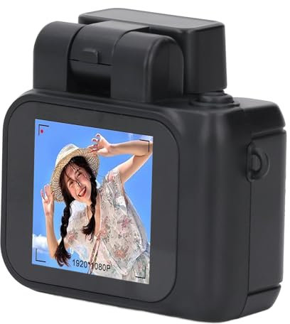 Miniaturkamera, 1080p HD Kleine Digitalkamera 2 MP 3760 X 2128, 160-Grad-Weitwinkelobjektiv mit 6 Filtern, Taschenkamera mit Farbbildschirm für Videoaufzeichnung, (Mit 64G