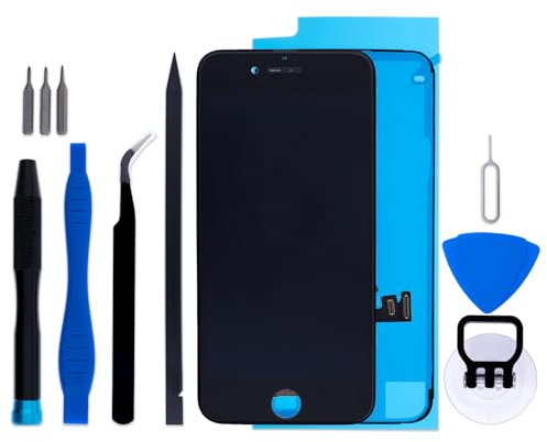 Ersatz-Set für iPhone 8 SE 2020, 2. Generation, LCD-Display, 3D-Touchscreen-Ersatzset, 11,9 cm (4,7 Zoll), 3D-Touch-Digitizer + Reparaturwerkzeuge + Rahmenkleber