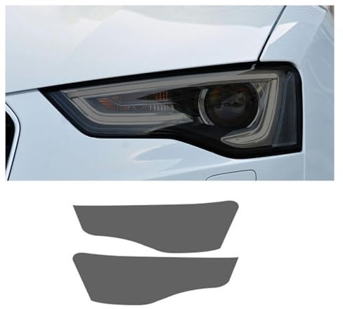 YLWDKORR Pellicola Protettiva fari Auto per A&UDI RS5 2012-2016 Pellicola fari Auto, Luce Anteriore, Trasparente, annerito, Adesivo Protettivo Esterno