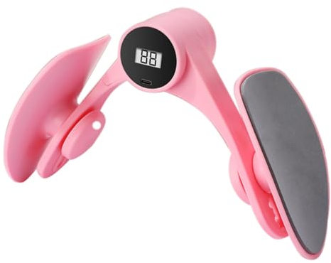 Hip Abductor Machine, Functional Thigh Slimmer, Comfortable USB Powered Exerciser, Beckenboden Muscle Trainer, Glute Workout Equipment Pink, Violet