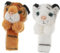Vaguelly 2 Stück Kinderparty Gefälligkeiten toys hühner funny toys Plüschtier Kuscheltier Slap-Bands mit Tierdruck dekorative Schlagarmbänder PP Baumwolle