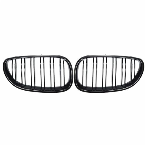 LCQSYE Kühlergrills Glänzend Schwarz Racing Kühlergrill Fit Für BMW 5 Series E60 E61 M5 520I 535I 550I 2003-2010 Limousine Auto vorne Niere Auto-Lufteinlassgitter