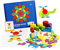 Yardwe 155 Stück Geometrische Formspielzeuge Puzzle- für Puzzle- aus Holz Holzunterrichtsspielzeug Puzzlespielzeug Holzpuzzle für Bambus