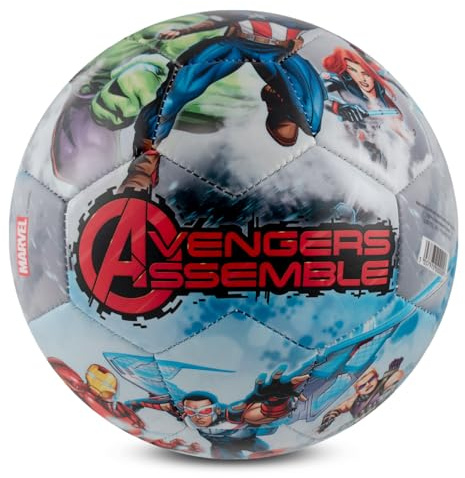 Hy-Pro Size 5 Football - Marvel Design with Graphic | Officially Licensed, Training Ball for Outdoor Play & Practice, Football Gifts for Superhero Fans