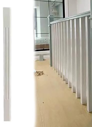Balustres d'escalier en bois pour balustrade d'escalier horizontale et inclinée, poteaux robustes pour décoration d'escalier intérieur