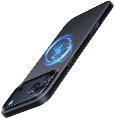 TORRAS Ultra Dünn für iPhone 17 Pro Max Hülle für MagSafe [Nr. 1 Magnetkraft] Handyhülle iPhone 17 Pro Max Case Stoßfest Kratzfest (Samtiger Griff & Elegantes Aussehen) Hülle Schwarz