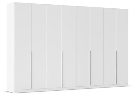 Rauch Möbel Alabama, Kleiderschrank, Farbe Weiß, Breite 360 cm | Schrank, 8-türig, 3 Schubladen, Zubehör Premium, für Schlafzimmer, Kinderzimmer, Ankleidezimmer, Garderobe, Flur