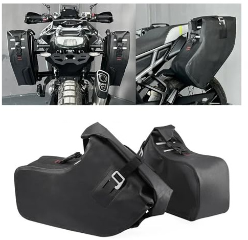 Motorrad-Heckgepäckträger Für CFMOTO 450MT 2024 Für CF-Moto Ibex 450 MT MT450 Motorrad Satteltasche Seitentasche Halterung Reise Heckbox Koffer Gepäckträger Hinten Gepäckträger(Side Bag only)