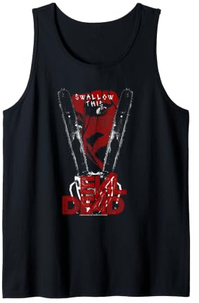 Evil Dead 2013 Horrorfilm-Kettensägen Schlucken Sie Dieses Halloween Tank Top