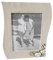 Portafoto Shabby Chic Onda Tortora 12x17 Per Interno Camera Cameretta Salotto Ingresso Cucina Mensola Cornice