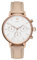 MVMT Orologio Analogico al Quarzo da donna con cinturino in pelle Beige - D-FC01-RGNU, White