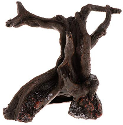 Aquarium-Dekoration aus totem Holz, künstliches Harz, Ornamente, Pflanze, Baum, Reptilien, Stumpf, Wurzel, Dekorzubehör