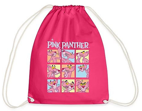 Spreadshirt Pink Panther Paulchen's Mimik Turnbeutel, One size, Fuchsia