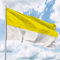 Deitert Hissfahne Quer - Flagge 120x200cm gelb-weiß
