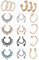VF VFUN Fake Septum Ring Stainless Steel Clip On Non-Pierced Fake Nose Hoop Rings Nostril Hoop Jewelry for Women Men