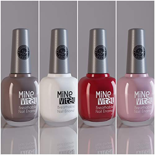 Halal Nail Polish Set of 4 (Latte, Pearly, Hareem, Baby Pink)
