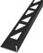 Dalsys Fliesenschiene Winkelprofil Aluminium (eloxiert) Schwarz 2,5m x 8mm, Fliesenprofil