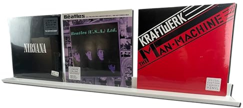 7even Acryl Design Vinyl & Picture Gallery Board 100cm / Regal für z.b. Schallplatten (weiss)