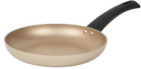 Salter BW11103EU7 Frying Pan – Non-Stick Induction Hob Suitable Fry Pan, Aluminium Egg Omelette Cooking Pan, Easy Clean, Soft/Cool Touch Handle, 10 Year Guarantee, Olympus Collection, 24 cm, Gold