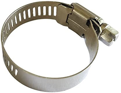 11 Pcs Hose Clips 304 Stainless Steel Pipe Clamps Matching Soft Pipe Outer Diameter 21-38mm, Rust Resistant Sturdy Duct Clamp Width 12mm