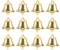 Operitacx Weihnachtsbaumglocken 120 Stück Jingle Bells Gold Glöckchen Zum Basteln Kleine Weihnachtsglöckchen Metall-Bastelglocken Für Kranz Ferienhaus Weihnachtsdekoration 30Mm