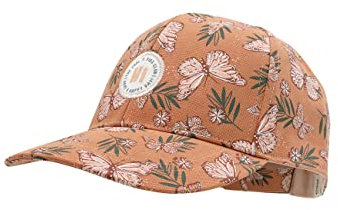 maximo Kids Girl-Cap Allover Butterfly, Klettverschluß 53/-55 Bernstein/Multicolor