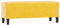 Bussandri Exclusive - Sitzbank Gelb 100x35x41 cm Samt