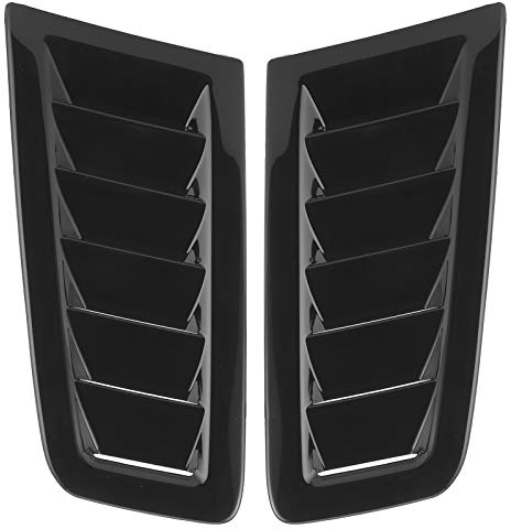 Estink Rejillas Ventilación Capó Universal RS MK2, 2 Unidades | ABS resistente calor, cinta doble fijación firme, corte capó necesario, diseño deportivo, tuning exterior