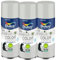 Dulux Valentine Peinture Intérieure et Extérieure Aérosol Color Touch - Satin Gris Clair 400 ml - Lot de 3