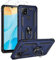 FMPCUON Funda para Xiaomi Redmi Note 9 Pro/Redmi Note 9S Carcasa, 2 Pack Cristal Templado, Protección Cámara con 360 Anillo Soporte PC y Silicona TPU Case - Azul